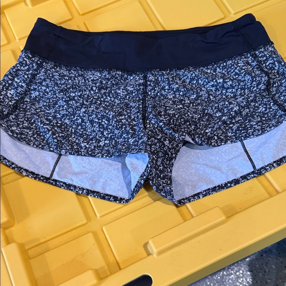 lululemon athletica Navy and White Athletic Shorts